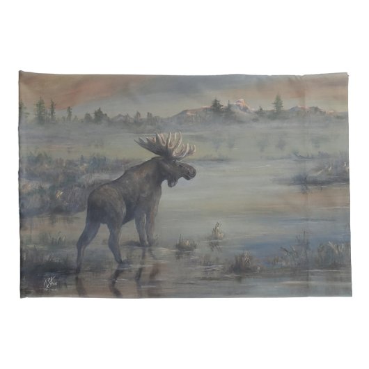 Housse D'oreillers Majestic Moose (Dos-Droit)