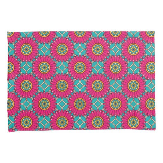 Housse D'oreillers Mandala coloré (devant-Droit)