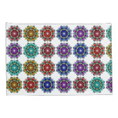 Housse D'oreillers Mandala en différentes couleurs (Dos-Droit)