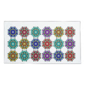 Housse D'oreillers Mandala en différentes couleurs (Dos)