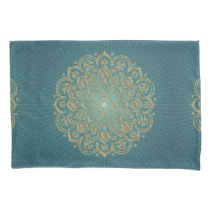 Housse D'oreillers MANDALA Golden Rosette - Pillowcase