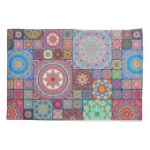 Housse D'oreillers Mandala Quilt Motif (Dos-gauche)