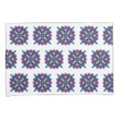 Housse D'oreillers Mandala violet et noir de couleur mystique (devant-Droit)