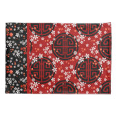 Housse D'oreillers Maneki Neko Japonais agitant Lucky Chat avec Koi (Dos-gauche)