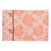 Housse D'oreillers Maneki Neko Japonais agitant Lucky Chat avec Koi (Dos-gauche)