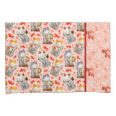 Housse D'oreillers Maneki Neko Japonais agitant Lucky Chat avec Koi (devant-Droit)