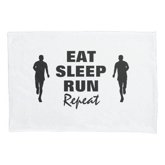 Housse D'oreillers Mangez dormir courir répéter drôle coque coussin p (devant)