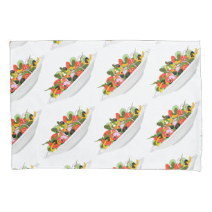 Housse D'oreillers Mangez plus de plantes frais motivation salade let