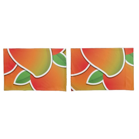 Housse D'oreillers Mangue funky (devant-Set)