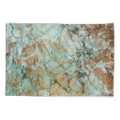 Housse D'oreillers Marbre Jade et Parties scintillant Gold (Dos)