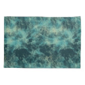 Housse D'oreillers Marbre turquoise Abstrait (Dos)