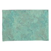 Housse D'oreillers Marbre turquoise Abstrait (devant-Droit)