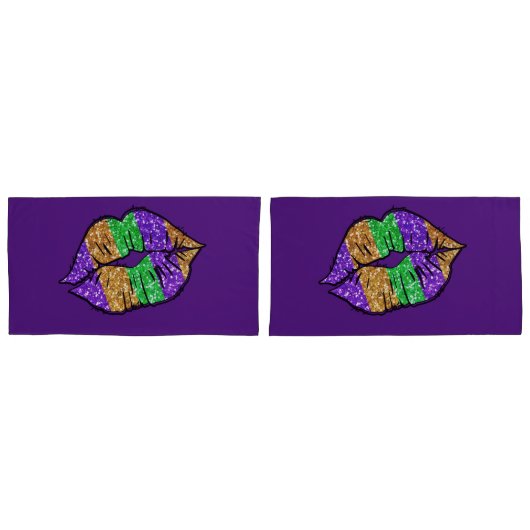 Housse D'oreillers Mardi Gras Embrasse Des Pilotes (devant-Set)