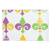Housse D'oreillers Mardi Gras Fleur de Lis (devant)