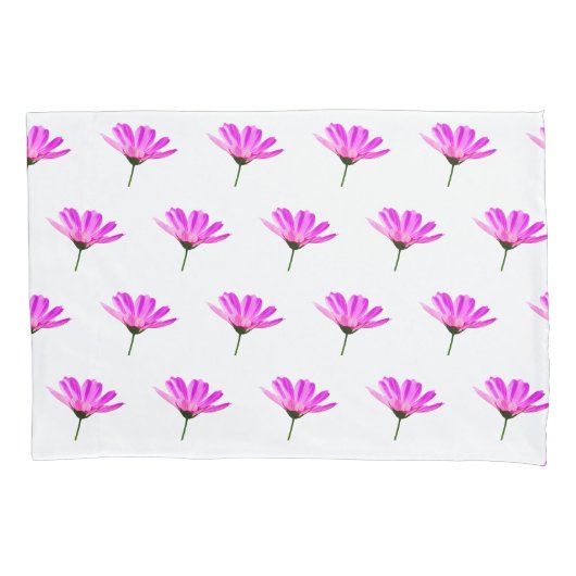 Housse D'oreillers Marguerite rose (devant)