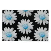 Housse D'oreillers Marguerites à points bleus (Dos)