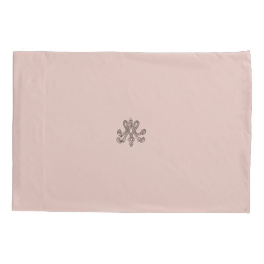 Housse D'oreillers Marie Antoinette - monogramme - Royal monogram (Dos)