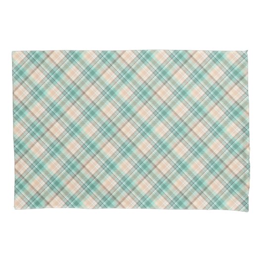 Housse D'oreillers Marina Plaid Sur Un Biais (devant)