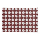 Housse D'oreillers Maroon Volleyball Plancher à motif bois (Dos)