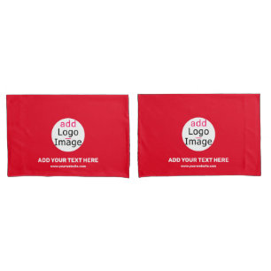 Housse D'oreillers Marque personnalisable Business Chic Rouge