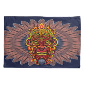 Housse D'oreillers Masque rituel du roi guerrier tribal (Dos)