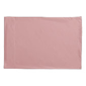 Housse D'oreillers Mauve Avec Rose (Dos-gauche)