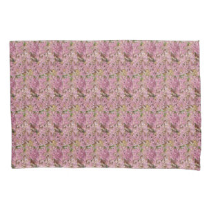 Housse D'oreillers Mauve Avec Rose