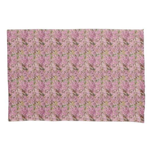 Housse D'oreillers Mauve Avec Rose (devant-gauche)