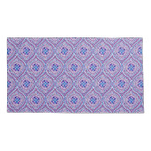 Housse D'oreillers Mauve, Bleu, Blanc Motif traditionnel oignon (Dos-gauche)