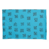 Housse D'oreillers Mazages turquoise (devant)