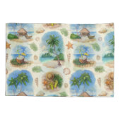 Housse D'oreillers Mehndi Design : Tracery de Doodle Courbé (Dos)