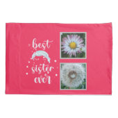 Housse D'oreillers Meilleure soeur Modèle photo (Dos)