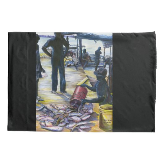 Housse D'oreillers Menu d'aujourd'hui, Harbour Island, Bahamas (Dos)