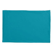 Housse D'oreillers Mer de couleur vive turquoise (Dos-gauche)