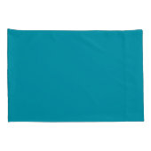 Housse D'oreillers Mer de couleur vive turquoise (Dos-Droit)
