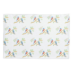 Housse D'oreillers Merles blancs