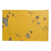 Housse D'oreillers Métal jaune fissuré : texture sale. (Dos)