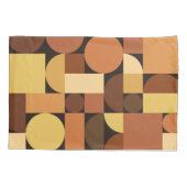 Housse D'oreillers Mi-siècle moderne géométrique Orange (Dos)