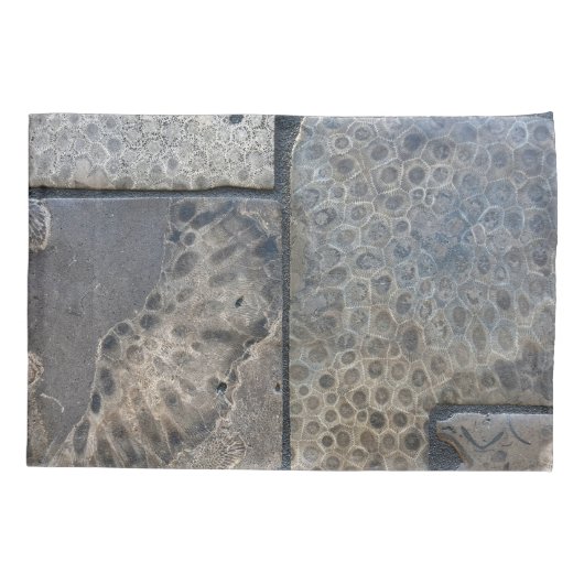 Housse D'oreillers Michigan Petoskey Stone Motif (Dos-gauche)