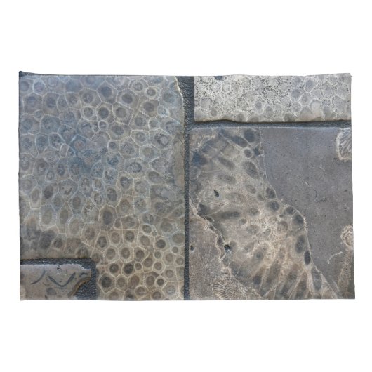 Housse D'oreillers Michigan Petoskey Stone Motif (Dos-Droit)