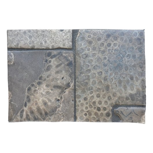 Housse D'oreillers Michigan Petoskey Stone Motif (devant-gauche)