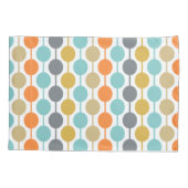 Housse D'oreillers Mid-Century Modern Retro Geometric Circles Pattern (Dos)