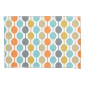 Housse D'oreillers Mid-Century Modern Retro Geometric Circles Pattern (devant)