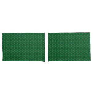 Housse D'oreillers Mid Mod Garland Green Standard Pilotes