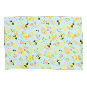 Housse D'oreillers Miel Bee Blue