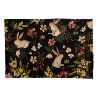 Housse D'oreillers Mignons lapins : Motif à main aquarelle