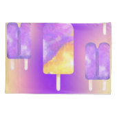 Housse D'oreillers Mikitiez été arc-en-ciel popsicle or violet (Dos)