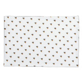 Housse D'oreillers Mini Bleu Chien Baiser Blanc (Dos)