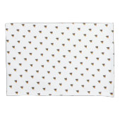 Housse D'oreillers Mini Bleu Chien Baiser Blanc (devant)