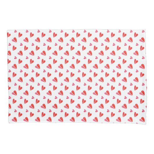 Housse D'oreillers MINI COEURS Pillowcase (devant)